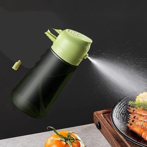 Bouteille multifonction 2-en-1 en verre pour huile et vinaigre, vaporisateur d'huile d'olive pour la cuisine - Product Image 4
