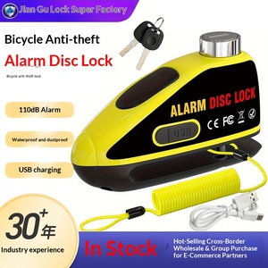 Candado <span class=keywords><strong>de</strong></span> Disco con Alarma <span class=keywords><strong>de</strong></span> Seguridad Antirrobo para <span class=keywords><strong>Bicicletas</strong></span>, Motocicletas y Patinetes <span class=keywords><strong>El</strong></span>éctricos, Recargable por USB con Cable Recordatorio - Product Image 4