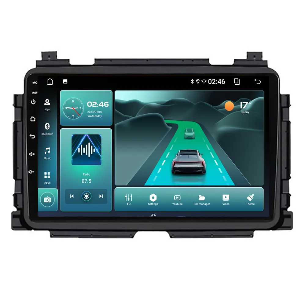 Nuova unità principale autoradio Android 2 Din autoradio per Honda HRV XRV Vezel 2013-2018 dvd Stereo navigazione GPS lettore Auto 5G-WIFI