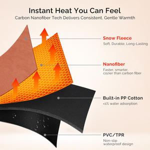 पीठ दर्द गर्म ग्रेफीन कुशन क्यूलिटेड नरम फोम हीटिंग पैनल बहु-स्तरीय गर्म राहत हीटिंग सिस्टम रीढ़ की हड्डी आराम - Product Image 5