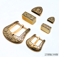 Accessoires de ceinture imprimés sur mesure, style rétro européen et américain, ensemble de trois pièces avec diamants, boucles à ardillon en alliage d'aluminium blanc