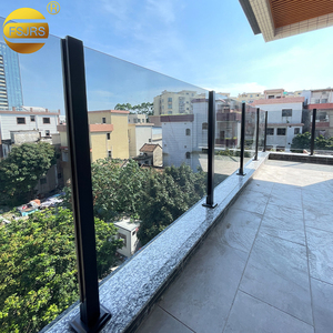 מפעל פושאן 201 304 316 פוסט זכוכית חיצונית נירוסטה מרפסת מעקה - Product Image 4