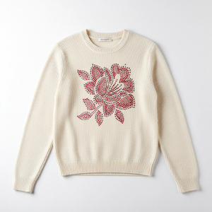 คริสตัลทรานเฟอร์แบบกำหนดเองสำหรับผ้าขนสัตว์ |   คริสตัลติดเสื้อผ้าแบบพรีเมียม กาวเหนียวแน่น ทนทานต่อการซัก สำหรับเสื้อถักและเสื้อสเวตเตอร์ - Product Image 3