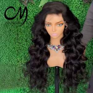 Peluca de Cabello Humano con Ondas Suaves y Encaje Frontal HD, Venta Directa de Fábrica, OEM, Marca Privada, Stock Disponible, Envío Rápido - Product Image 1