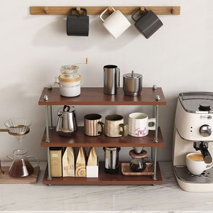 Estante de almacenamiento de estilo vintage, organizador de escritorio de 3 niveles, ajustable para utensilios de cocina, papelería, uso en oficina - Product Image 4