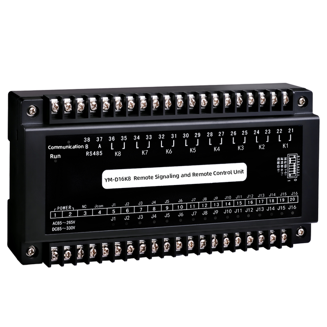 YADA YM-D16K8 16DI 8DO RS485 Modbus RTU Remote I/O Module Remote Signaling and Control Unit for Power Monitoring