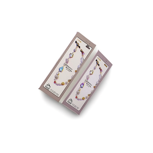 Braccialetto Doppio per Cellulare con Perline e Cristalli Simil-Diamante, Accessorio Premium per Telefono - Product Image 1