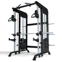 Équipement de fitness multifonctionnel commercial : Machine Smith, Machine à câbles croisés, Rack multifonction pour salle de sport à domicile