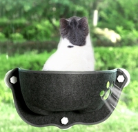 Verre croissant ventouse feutre chat nid chat nid hamac français fenêtre ventouse animal nid