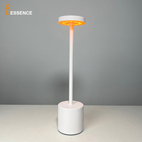 Lampe de table LED portable de luxe rechargeable sans fil pour hôtel, restaurant, chambre à coucher avec charge sans fil