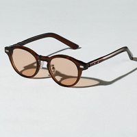 Mode nouvelles lunettes De soleil rondes clair lentille teintée marque Design fête spectacle Vintage lunettes De soleil homme/femmes lunettes Oculos De Sol Tr90