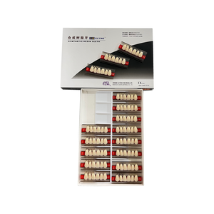 Dentadura de resina sintética de dos capas Anterior personalizada de fábrica <span class=keywords><strong>CAIYU</strong></span>, certificado CE ISO, accesorios de equipo de terapia oral Manual - Product Image 1
