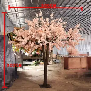 Árvore artificial para casamento, árvore de cerejeira gigante, flores de pêssego, arco, árvore artificial de 3 metros para mesas de casamento, decoração