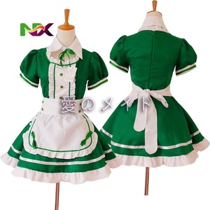 Disfraz de Mucama Francesa Sexy para Cosplay, Lindo Vestido Negro Uniforme Lolita Escolar de Tul, Disfraz de Halloween para Mujer, Disfraces de TV y Cine - Product Image 4
