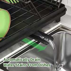 שכבה אחת נירוסטה צלחת מנקז מטבח משטח משטח אנטי חלודה-חיסכון צלחת ייבוש - Product Image 4