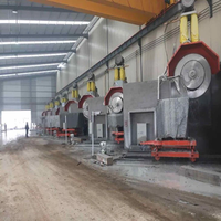 Machine à scier les blocs de granit multi-disques avec moteur de 55 kW, commande PLC, haute productivité