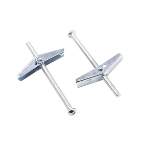 M4 DIN Steel Eye Bolt with Wing Nut and Spring <b>Toggle</b> Bolt Zinc Finish 40mm Length - Product Image 1