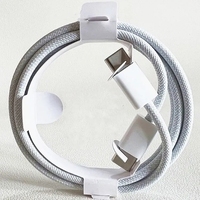 Kabel Data USB C 60W Murah, Kabel Pengisian Cepat Tipe C ke Tipe C untuk iPhone 15 16 16pro Max
