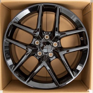 Gratis verzending <span class=keywords><strong>16</strong></span> inch personenauto velgen 16x8J 5x114.3mm ET50 Zwarte velg voor Toyota Corolla 2009 2010 2011 2012 - Product Image 2