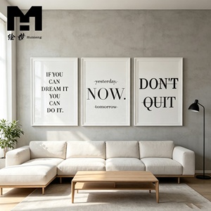 Affiches et impressions HomeDecor : Tableau 3 panneaux « Succès : Valeurs Nutritionnelles » – Citations Motivantes sur Toile avec Cadre Vertical - Product Image 1