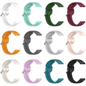 สายซิลิโคนสำหรับ <span class=keywords><strong>Fossil</strong></span> <span class=keywords><strong>Gen</strong></span> <span class=keywords><strong>6</strong></span> 44mm Gen6 <span class=keywords><strong>Gen</strong></span> 5 5e/Gen5 LTE 45mm สายอ่อนทดแทน20mm 22mm ระบายอากาศได้ดี - Product Image 3