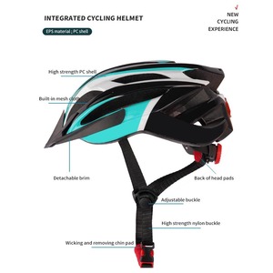 Patins à roulettes intégrés pour hommes et femmes, cyclisme, avec éclairage multicolore, RTS-025, matériau respirant qui garde votre tête au frais - Product Image 1