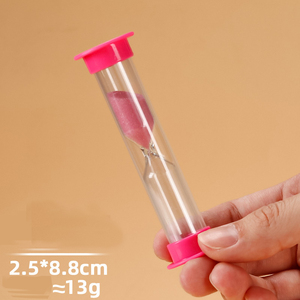 นาฬิกาทรายพลาสติก <span class=keywords><strong>PC</strong></span> ใส ทนทานต่อการตกกระแทก ขนาด D25x88 มม. ของขวัญสำหรับนักเรียน ของตกแต่ง นาฬิกาจับเวลา - Product Image 3