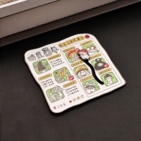 Aimants de réfrigérateur coulissants en alliage de zinc métallique durable, personnalisables à faible MOQ, avec impression numérique et finition peinte, pour décoration de cuisine et cadeaux