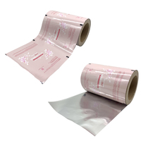 Rollo de envasado de alimentos flexible sellado con calor laminado de papel de aluminio plástico embalaje automático impreso digital para crutones