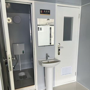 Baño Móvil para Obras de Construcción con Ducha, Baño Público Ecológico y de Protección Ambiental para Áreas Escénicas al Aire Libre - Product Image 3