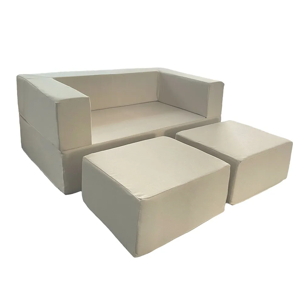 Canapé-lit à 3 places, design européen direct de l'usine, canapé-lit à double usage doux et confortable, grand sac de canapé
