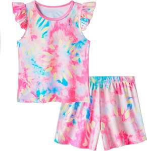 Set di pigiami per bambini di nuovo arrivo personalizzati colorati regali per bambine Set <span class=keywords><strong>pigiama</strong></span> vendita calda abbigliamento morbido per bambini Set per ragazze - Product Image 4