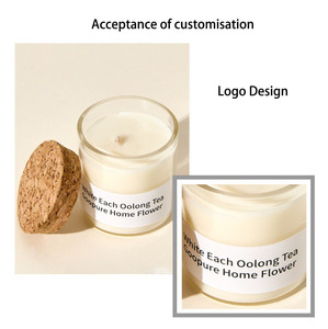 Dicke gefrostete weiße Glas kerzen gläser | 8/10/14 oz Leere Behälter mit Kork deckeln für DIY-Kerzen - Product Image 3