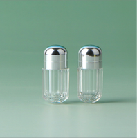 Flacons à pilules vides en aluminium, emballages de capsules en plastique, capsules personnalisées, mini-flacons hexagonaux pour capsules individuelles