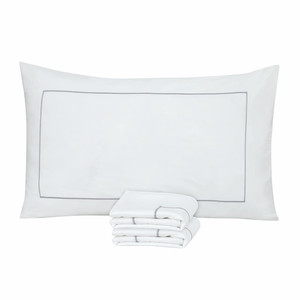 Fundas de Almohada Decorativas de Lujo Baratas al por Mayor, 300 Hilos, 100% Algodón, con Bordado - Product Image 6