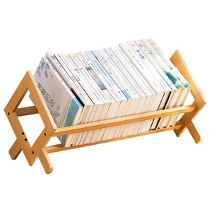 Desktop Bookshelf Storage Rack <b>Foldable</b> Rectangle Single Layer For <b>Desk</b> Neatening Organizing - Product Image 5
