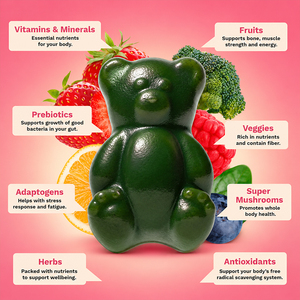Suplemento de Vitaminas y Minerales Naturales de Marca Privada OEM, Superalimentos Orgánicos, Frutas y Verduras Verdes Integrales en Gomitas - Product Image 5
