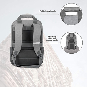 Mochila negra para <span class=keywords><strong>ordenador</strong></span> portátil, mochila impermeable informal para viajes al aire libre, mochila de senderismo con LOGO, compartimento para zapatos para mujeres y hombres - Product Image 5