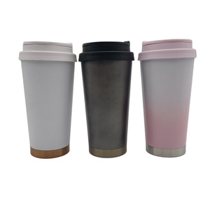 Gobelet isotherme en acier inoxydable 16 oz à double paroi, tasse de voyage avec couvercle pour usage extérieur et cadeau - Product Image 4