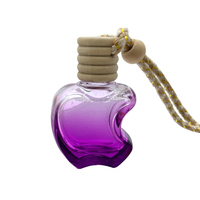 5ml 10ml verre carré désodorisant diffuseur vide voiture suspendu bouteille de parfum avec suspension