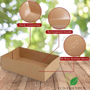 ถาดอาหารกระดาษ 4 มุมแบบป๊อปอัพ กล่องอาหารคราฟท์กั<span class=keywords><strong>น</strong></span><span class=keywords><strong>น</strong></span>้ำมั<span class=keywords><strong>น</strong></span> กล่องกระดาษสำหรับใส่อาหารสำหรับงานปาร์ตี้ สนามกีฬา โรงภาพยนตร์ <span class=keywords><strong>น</strong></span>าโช - Product Image 4