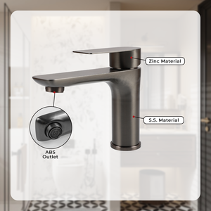 आधुनिक 304 स्टेनलेस स्टील पानी नल डेक घुड़सवार एकल छेद बाथरूम नल गर्म ठंडा पानी बेसिन नल गर्म ठंडा पानी बेसिन नल - Product Image 4