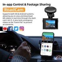 M500 2 pouces dashcam 4k voiture caméra 4k dash cam double camara 4k wifi gps dash caméra voiture dvr avant et arrière double objectif 4k dashcam