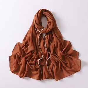 Bufanda de gasa CCY para mujer, turbante, envolturas para la cabeza, gorras, poliéster transpirable clásico, cabeza musulmana tallada, Hajibs para Hajj y Umrah - Product Image 1