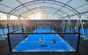 Tienda de campaña de PVC recubierta de tela de alta resistencia al fuego MCG, equipo deportivo de pista de Pádel para interiores de 5m para tenis - Product Image 4