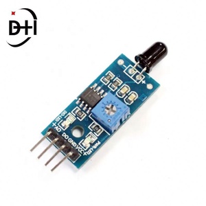 LM393 3 พิน 4 พิน โมดูลเซ็นเซอร์ตรวจจับเปลวไฟ IR เครื่องตรวจจับไฟ โมดูลรับสัญญาณอินฟราเรด - Product Image 4