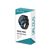 Montre connectée VALDUS ECG Health Smartwatch, surveillance du sommeil, mesure de la composition corporelle, écran rond de 1,43 pouce, VE35 PRO