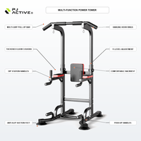 Barre de traction PJ Fitness pour la maison, équipement de sport à domicile, barre simple ou double fixée au sol pour l'entraînement en intérieur