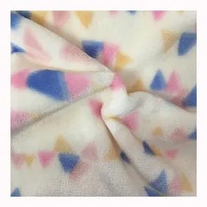 Havlu mercan kadife tekstil hayvan baskı flanel polar Polyester kumaş