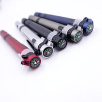 Outil de boussole créatif d'autodéfense de stylo personnalisé portable extérieur 6 en 1 avec lumière